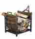 Dk20011 Dekor Fireplace Firewood Rack With Log Carrier Tote Bin Holder Wood Storage 767675412230
