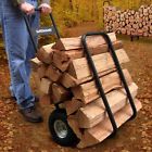 Dolly Wood Storage Cart Carrier Log Transport Firewood Tool Cover Holder Rack