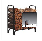 Dry Firewood Holder Cover Heavy Foot Wood Log Fitted Rack 4 Duty Storage