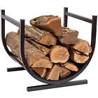 Dwfr15 Firewood Racks Small Decorative Fireside Log Rack Black 6951390940602