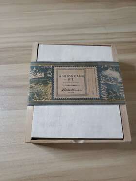 0779 Eddie Bauer Mini Log Cabin Lincoln Type Set Building Structure Survival Outd