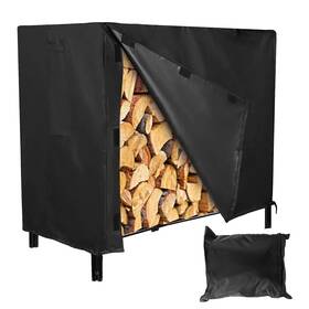 Edge Collections 749569265795 New 4ft Waterproof Firewood Log Rack Cover - Uv Resistant And Tear-resistant