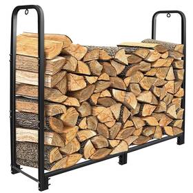 Gpct4250 Edge Collections New Firewood Log Rack 2500lbs Heavy Duty Iron Lumber Storage 4.03ft Holder