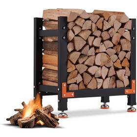 Efurden 644097321930 2ft Firewood Rack Heavy Duty Wood With 4 Reinforced Metal Pieces For Fi