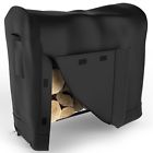 Elite Flame 4 Foot Indoor Outdoor Black Water Resistant Firewood Log Rack Cover 799872867704