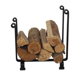 Lr7-bkt Enclume Handcrafted Indoor/outdoor Hearth Firewood Rack Black