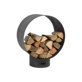 Ff282 Esschert Design Modern Round Wood Storage Steel