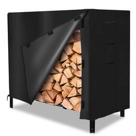 420d Essort 902908708979 Firewood Rack Cover Outdoor Log 4 Feet Waterproof Winterproof Weatherproof