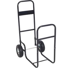 Etsg 699938440929 220 Lbs Firewood Log Rack Cart Trolley Wood Mover Hauler With Wheels Solid Pipe