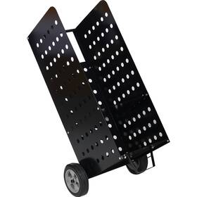 Etsg 699977357608 200 Lbs Steel Firewood Cart Log Fireplace Rolling Wood Rack Heavy Duty