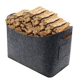 Extsud 751300431161 Fireplace Wood Bag 53 X 30 40 Cm Felt Firewood Basket Storage With