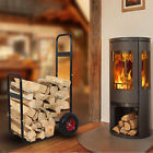 F18-h01-1359 Zeny Firewood Log Carrier Fireplace Wood Rack Dolly 0700161297119