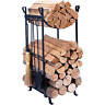 F20-062-am Happypicnic Fireplace Log Rack With Pcs Tools Sets 696575969608
