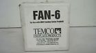 Fan-6 Temco Fireplace Blower.for Adw Freedom Series