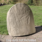 Fi-lh40-cover-khaki Sunnydaze Decor Sunndyaze Khaki Cover For Firewood Log 819271020408