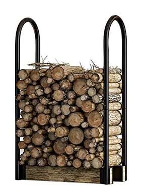 Fire Beauty 778809281561 Firewood Log Rack Adjustable Bracket Kit Fireplace Wood Storage Hol