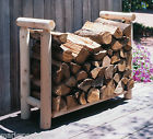 1002 Fire Fireplace 2 Rustic Rack Log Natural Cedar Holder Firewood Pit