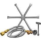 Firegear Pan Gas Natural Spur Fire Burning - Burner 22- Kit Pit