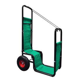 Kgc-01 Fireplace Firewood Cart With Wheels Heavy Duty Steel Wood Rock Storage For Outdo
