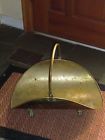 Fireplace Vintage Claw Brass Log Kindling Holder Firewood Feet