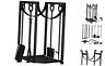 Fireplace201 Amagabeli Tall Fireplace Log Rack With Tools Indoor Outdoor Firewood