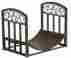 Fireplacelogholderbin3879 Fire Place Log Holder Bin Firewood Storage Carrier Metal Decorative Scrolls New 759578513879