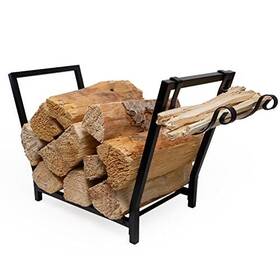 Fireproof Pros 070000294759 Firewood Rack Outdoor And Indoor Storage With Kindl Inch
