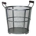Firewood Bin Fire Iron Log Bucket Fireplace Antique Basket Wood Holder Storage