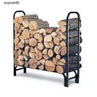 Firewood Log Rack 4 Foot Wood Storage Steel Carrier Outdoor Fireplace Holder New 717109897188