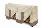 Fitted 8 Outdoor Log Wood Waterproof Ft Tarp Rack Firewood Veranda Storage Cover