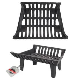 Fg174bx Flame Genie Heavy-duty Cast Iron Fireplace Grate 4 Inch Clearance 17