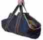 Ft703832 Panacea Canvas Log Carrier Fire Wood Tote Enclosed Ends Strap Handles Caddy Holder Black 745742703832