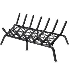 G Good Gain 974007271579 Fireplace Grate With Ember Retainer 24 Inch Heavy Duty Cast Iron Indoor Chimney