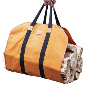 Galafire 783710596802 Firewood Carrier Waxed Canvas 20 Oz Heavy Duty And Large Capacity Log