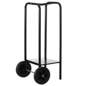Qi004520 Gardenised Firewood Log Carrier/holder 17.5 Inch X 35.5 Black In Full Cord Capacity