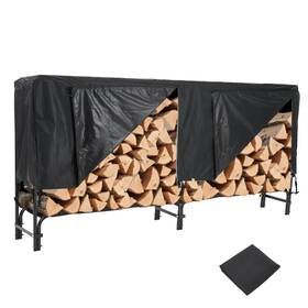 Wfxcdgchcxdt9rmrrp43rw52 Garvee Heavy Duty 8ft Firewood Rack Outdoor With Cover Large Steel Log Holder For Pa