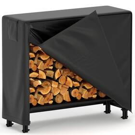 5ludyzobdavmyqszrec Garveehome 4ft Outdoor Firewood Log Rack With Cover Wood Storage Racks Zipper