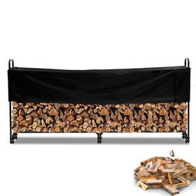 Qa9fwuk1ydocphxyotbspawec1 Garveelife 8.5 Ft Outdoor Firewood Rack With Cover 1/2 Cord Of Heavy Duty Fir