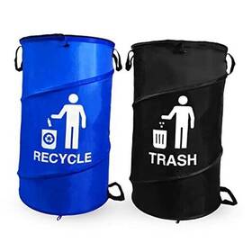 Pot-2pk-bb Gig Collections Large Durable Waterproof Combo Pop Up Recycle And Trash