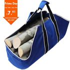 Glt01 Gardzen Large Canvas Log Carrier Heavy Duty Firewood Tote Bag