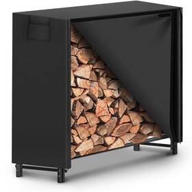 Chj-4ftzz Gtongoko 4ft Firewood Rack Outdoor With Cover Metal Heavy Duty Fire Wood Storage Log