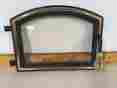 1002cl H0533 G6000 Earth Wood Burning Stove 1002c Arched Door With Glass Gold Handle Trim