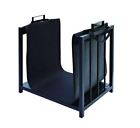 H51b New Home Decor Durable Firewood Rack 8.8 Lb 20 In Black Log Holder With Tote 6959603800088