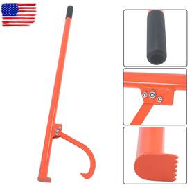 Ego3031119tl Handdo 58in Felled Cant Hook Logging Tool - Steel Log Roller With Rubber Handle