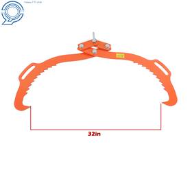 Hp99924 Happy19star 32in Heavy Duty Claw Hook 2claw Timber Log Lifting Tongs Fit For Lumber Skidding