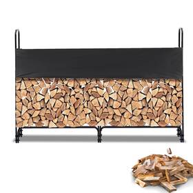 Hipicute 198290137039 Firewood Rack With Cover 8.3 Ft Heavy Duty Holder And Waterproof Cove