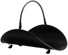 Holder Log Decor Outdoor 21 " Matte Black Panacea