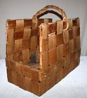 Holder Tinder Split Basket Log Fireplace Carrier Woven Wood