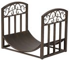 Home Fireplace Wood Rack Living Firewood Log Scrolls Decor Room Storage Bin