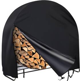 Homeya 313102522579 Firewood Log Rack Cover Outdoor Waterproof Hoop Windproof Dry Wood P